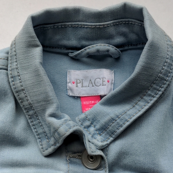 XS 4T Light Blue Jean Jacket Children's Place - Picture 4 of 12